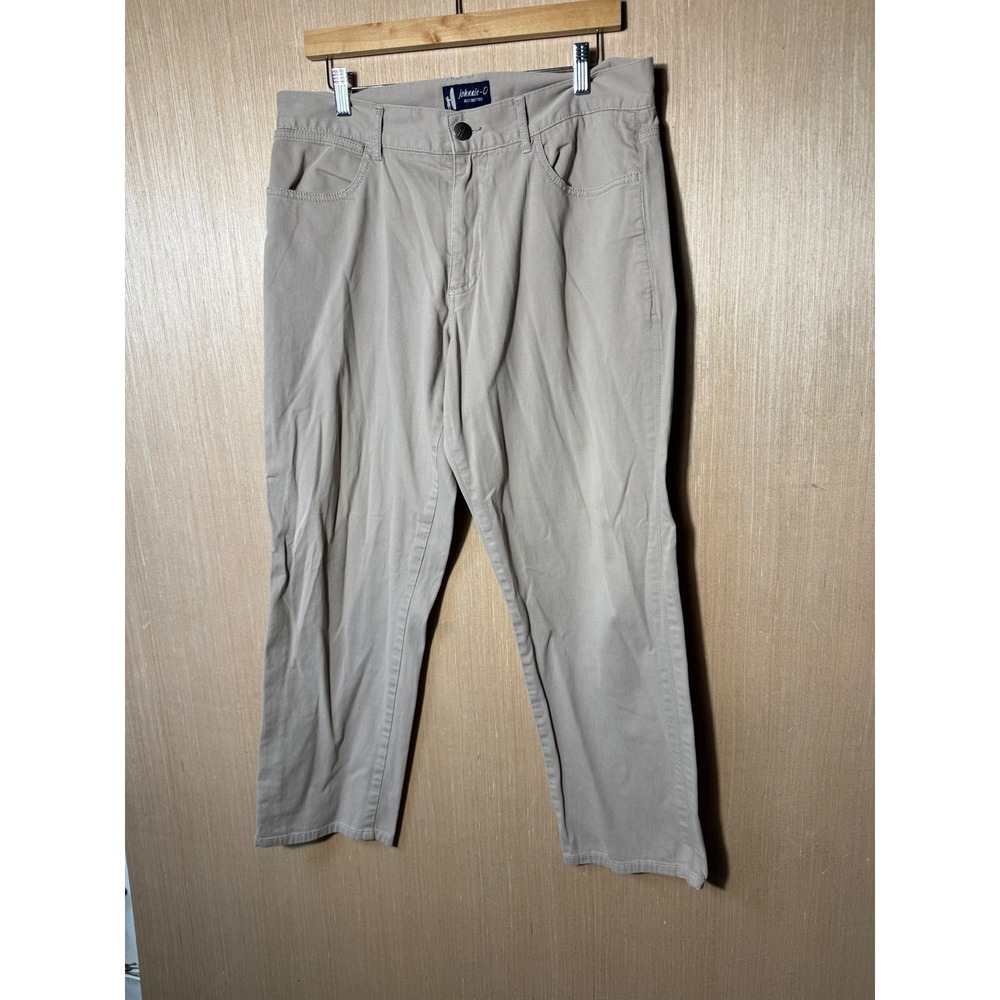 Johnnie O West Coast Prep Mens Beige Pants‎ Size 34x32 Casual Chinos